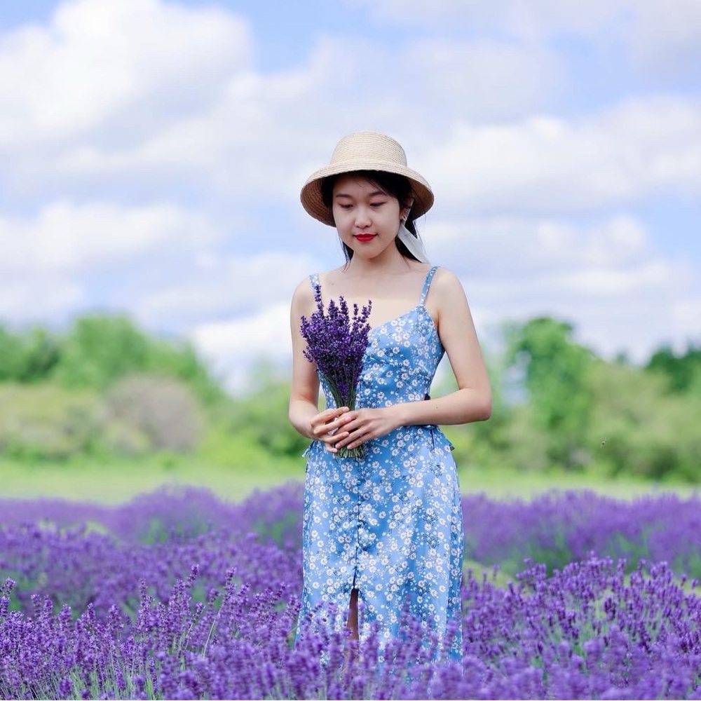Blue Floral Sundress by Petite Studio
